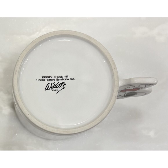 Snoopy Mug Christmas Joe Cool Have A Cool Yule Peanuts Willitts Vintage Charlie - Picture 4 of 6